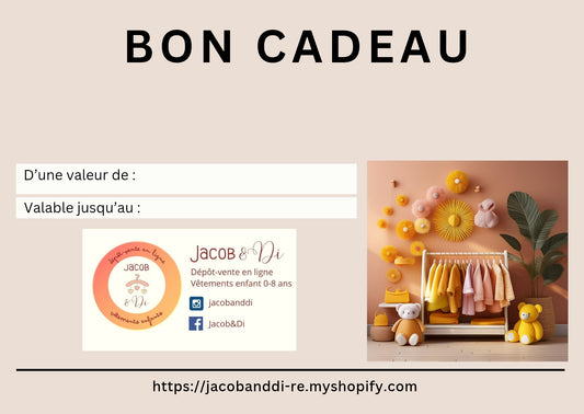 Carte-cadeau Jacob&Di